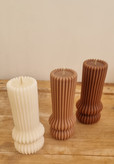 شمع استوانه ای شیار دار